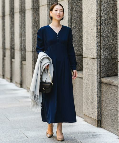 URBAN RESEARCH ROSSO / アーバンリサーチ ロッソ ワンピース | F by ROSSO　Vネックパフスリーブワンピース | 詳細4