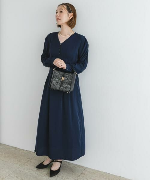 URBAN RESEARCH ROSSO / アーバンリサーチ ロッソ ワンピース | F by ROSSO　Vネックパフスリーブワンピース | 詳細8