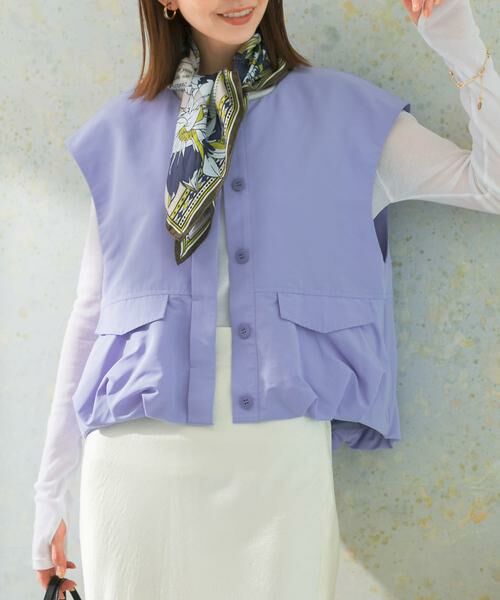 URBAN RESEARCH ROSSO/アーバンリサーチ ロッソ バルーンベスト ライトブルー FREE