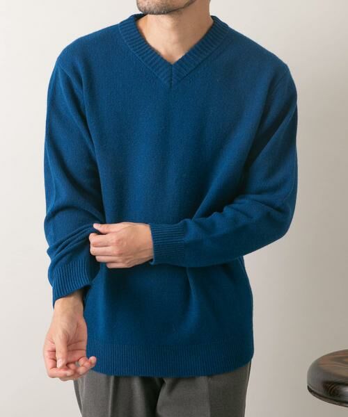 URBAN RESEARCH ROSSO / アーバンリサーチ ロッソ ニット・セーター | 『XLサイズあり』ハミルトンラムズウールVネックニット | 詳細1