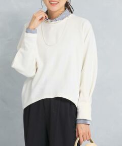 URBAN RESEARCH ROSSO / アーバンリサーチ ロッソ スウェット | ウール混タックスリーブスウェット