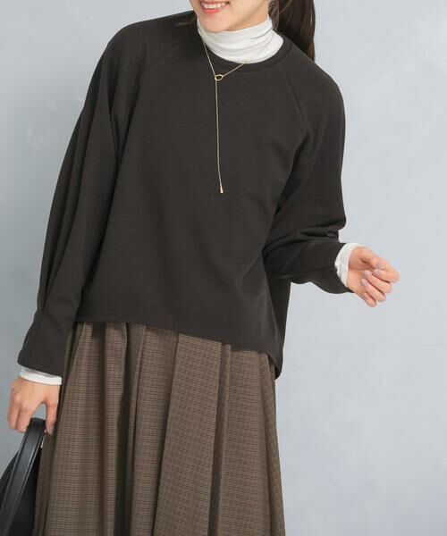 URBAN RESEARCH ROSSO / アーバンリサーチ ロッソ スウェット | ウール混タックスリーブスウェット | 詳細1