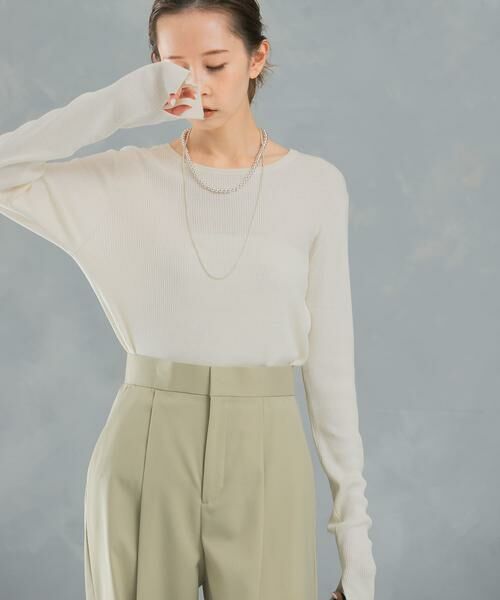 URBAN RESEARCH ROSSO / アーバンリサーチ ロッソ ニット・セーター | シルクリブニット | 詳細19