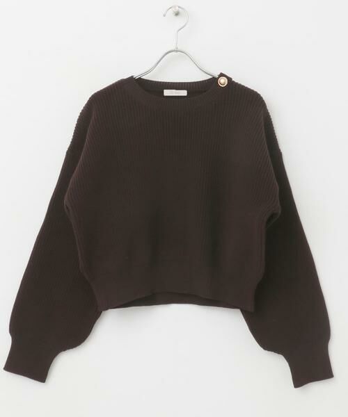 URBAN RESEARCH ROSSO / アーバンリサーチ ロッソ ニット・セーター | F by ROSSO　ウォッシャブル片畦ボタンニット | 詳細1