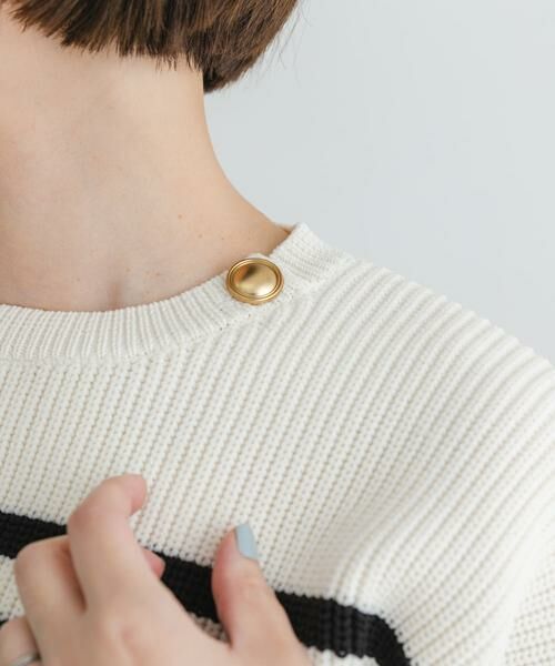 URBAN RESEARCH ROSSO / アーバンリサーチ ロッソ ニット・セーター | F by ROSSO　ウォッシャブル片畦ボタンニット | 詳細13