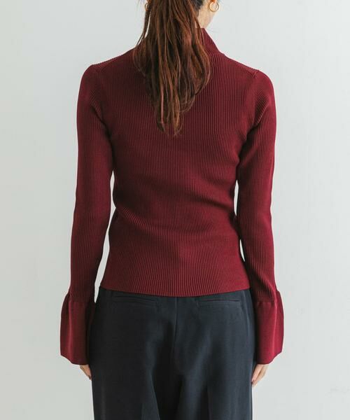 URBAN RESEARCH ROSSO / アーバンリサーチ ロッソ ニット・セーター | F by ROSSO　ウォッシャブル袖フリルコンパクトニット | 詳細2