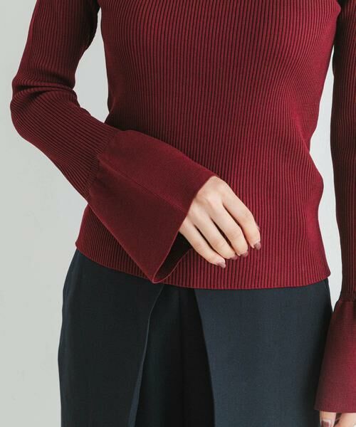 URBAN RESEARCH ROSSO / アーバンリサーチ ロッソ ニット・セーター | F by ROSSO　ウォッシャブル袖フリルコンパクトニット | 詳細3