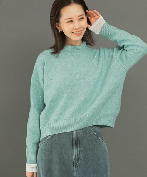 URBAN RESEARCH ROSSO / アーバンリサーチ ロッソ ニット・セーター | スパンコールショートニット | 詳細1