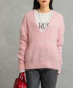 URBAN RESEARCH ROSSO / アーバンリサーチ ロッソ ニット・セーター | アルパカ混Vネックヘアリーニット