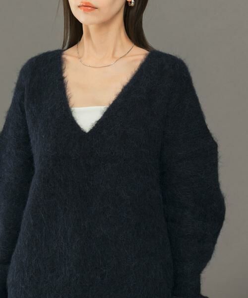 URBAN RESEARCH ROSSO / アーバンリサーチ ロッソ ニット・セーター | アルパカ混Vネックヘアリーニット | 詳細10