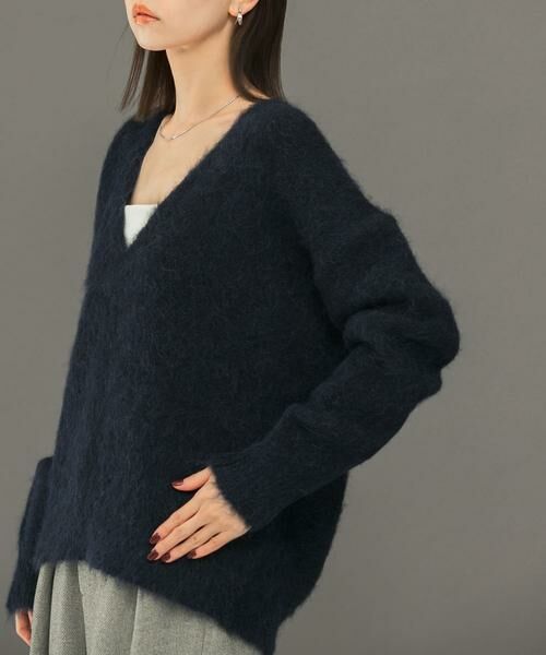 URBAN RESEARCH ROSSO / アーバンリサーチ ロッソ ニット・セーター | アルパカ混Vネックヘアリーニット | 詳細12