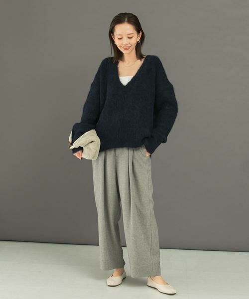 URBAN RESEARCH ROSSO / アーバンリサーチ ロッソ ニット・セーター | アルパカ混Vネックヘアリーニット | 詳細3