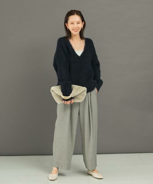 URBAN RESEARCH ROSSO / アーバンリサーチ ロッソ ニット・セーター | アルパカ混Vネックヘアリーニット | 詳細4