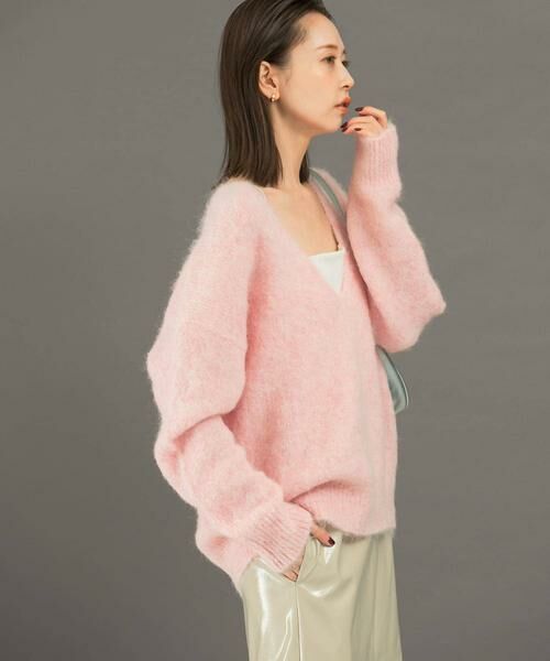 URBAN RESEARCH ROSSO / アーバンリサーチ ロッソ ニット・セーター | アルパカ混Vネックヘアリーニット | 詳細21