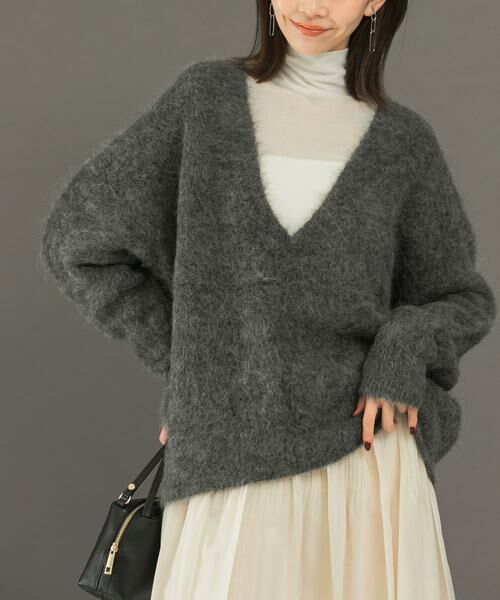 URBAN RESEARCH ROSSO / アーバンリサーチ ロッソ ニット・セーター | アルパカ混Vネックヘアリーニット | 詳細28