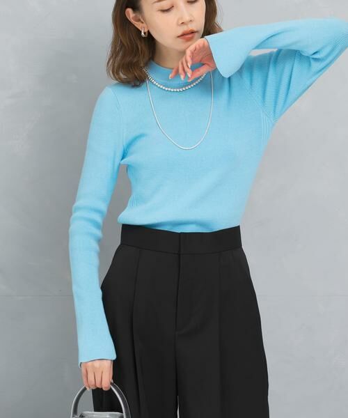 URBAN RESEARCH ROSSO / アーバンリサーチ ロッソ ニット・セーター | シルク混ハイネックリブニット | 詳細1