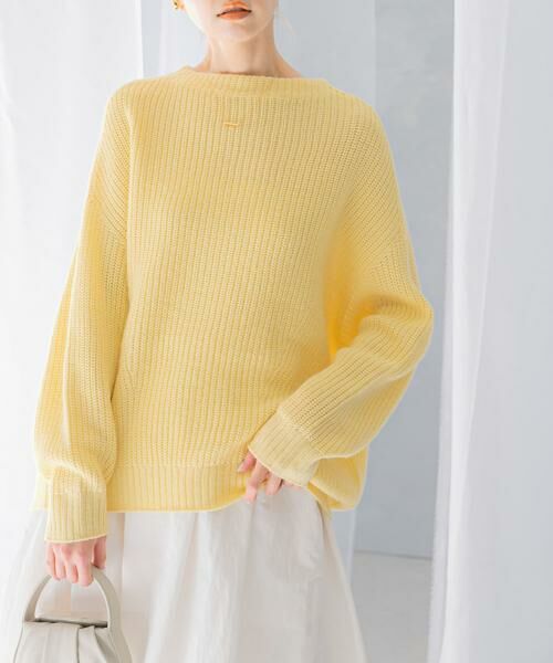 URBAN RESEARCH ROSSO / アーバンリサーチ ロッソ ニット・セーター | ボートネックバックスリット畦ニット | 詳細2