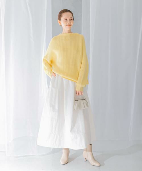 URBAN RESEARCH ROSSO / アーバンリサーチ ロッソ ニット・セーター | ボートネックバックスリット畦ニット | 詳細3