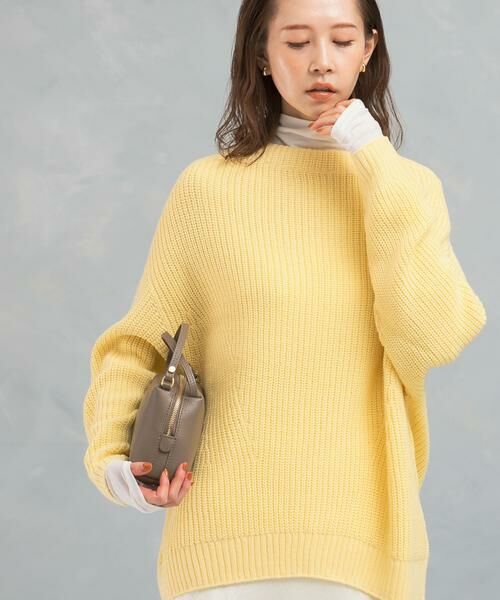 URBAN RESEARCH ROSSO / アーバンリサーチ ロッソ ニット・セーター | ボートネックバックスリット畦ニット | 詳細8