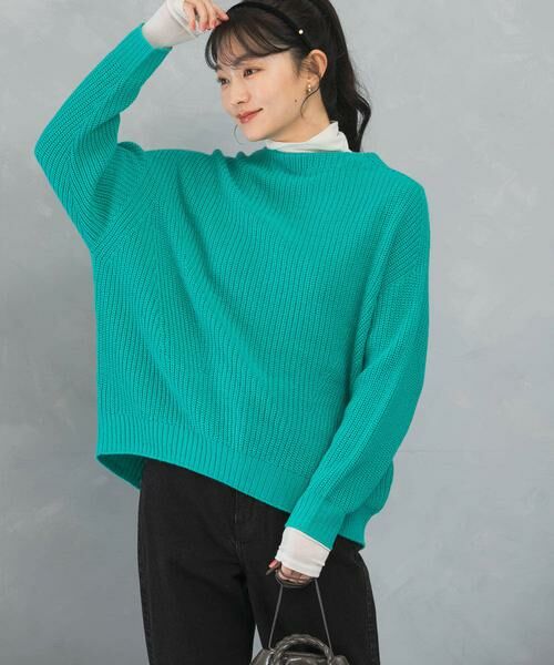 URBAN RESEARCH ROSSO / アーバンリサーチ ロッソ ニット・セーター | ボートネックバックスリット畦ニット | 詳細12