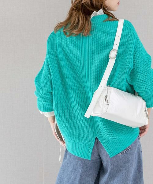 URBAN RESEARCH ROSSO / アーバンリサーチ ロッソ ニット・セーター | ボートネックバックスリット畦ニット | 詳細15