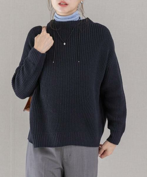 URBAN RESEARCH ROSSO / アーバンリサーチ ロッソ ニット・セーター | ボートネックバックスリット畦ニット | 詳細25