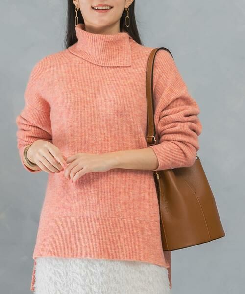 URBAN RESEARCH ROSSO / アーバンリサーチ ロッソ ニット・セーター | スリットタートルネックニット | 詳細1