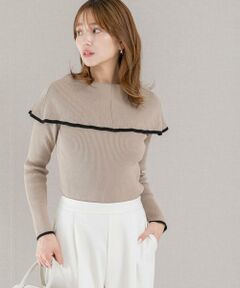 URBAN RESEARCH ROSSO / アーバンリサーチ ロッソ ニット・セーター | 2wayネックバイカラーケープニット