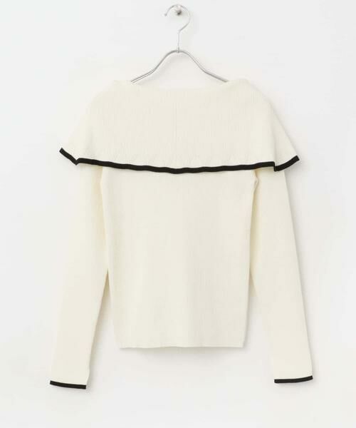 URBAN RESEARCH ROSSO / アーバンリサーチ ロッソ ニット・セーター | 2wayネックバイカラーケープニット | 詳細8