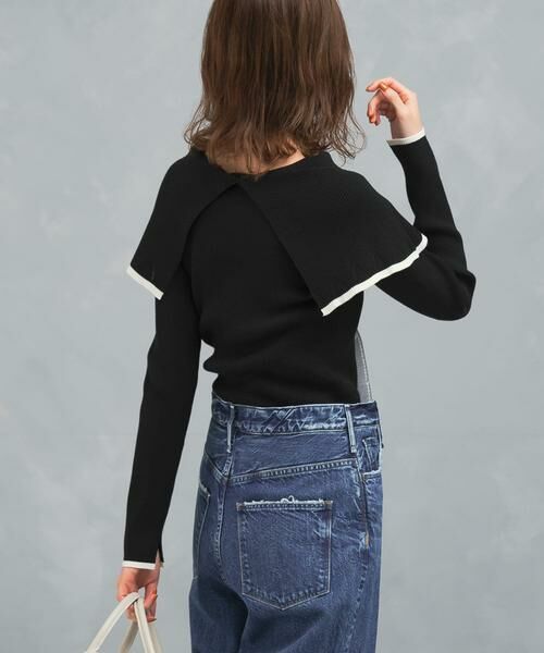 URBAN RESEARCH ROSSO / アーバンリサーチ ロッソ ニット・セーター | 2wayネックバイカラーケープニット | 詳細11