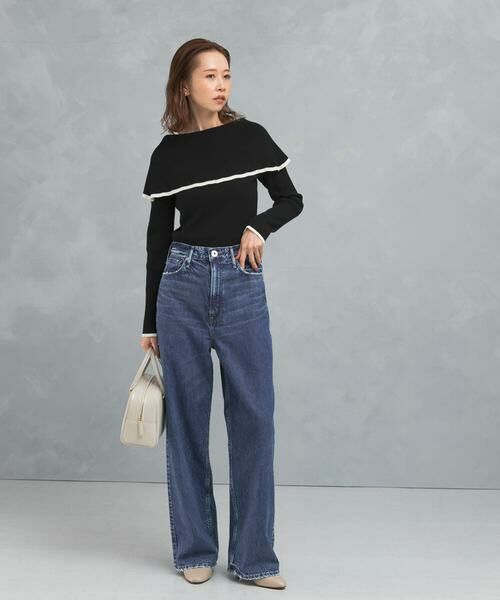 URBAN RESEARCH ROSSO / アーバンリサーチ ロッソ ニット・セーター | 2wayネックバイカラーケープニット | 詳細14