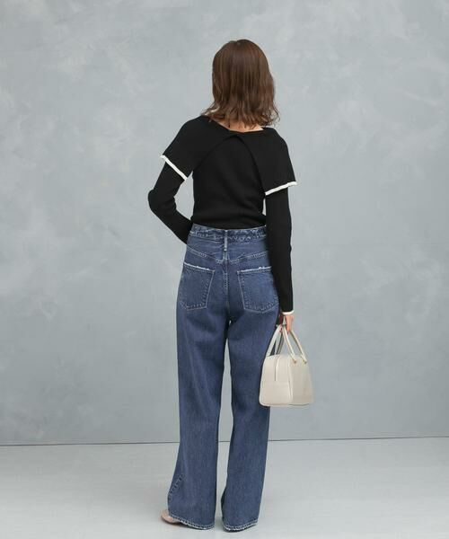 URBAN RESEARCH ROSSO / アーバンリサーチ ロッソ ニット・セーター | 2wayネックバイカラーケープニット | 詳細15