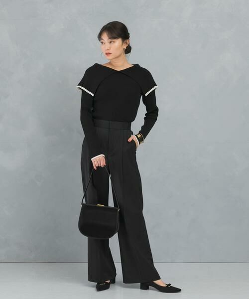 URBAN RESEARCH ROSSO / アーバンリサーチ ロッソ ニット・セーター | 2wayネックバイカラーケープニット | 詳細18