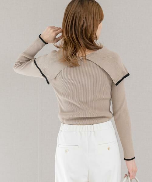 URBAN RESEARCH ROSSO / アーバンリサーチ ロッソ ニット・セーター | 2wayネックバイカラーケープニット | 詳細26