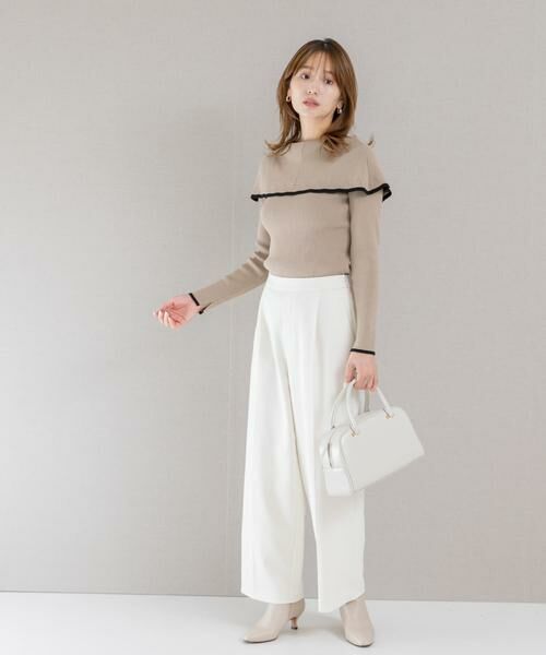 URBAN RESEARCH ROSSO / アーバンリサーチ ロッソ ニット・セーター | 2wayネックバイカラーケープニット | 詳細27