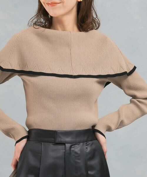 URBAN RESEARCH ROSSO / アーバンリサーチ ロッソ ニット・セーター | 2wayネックバイカラーケープニット | 詳細28