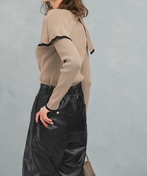 URBAN RESEARCH ROSSO / アーバンリサーチ ロッソ ニット・セーター | 2wayネックバイカラーケープニット | 詳細30