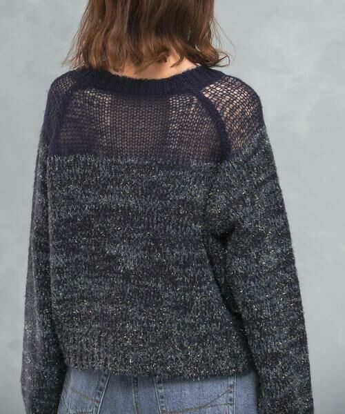 URBAN RESEARCH ROSSO / アーバンリサーチ ロッソ ニット・セーター | 『WEB限定』ドッキングラメニット | 詳細12