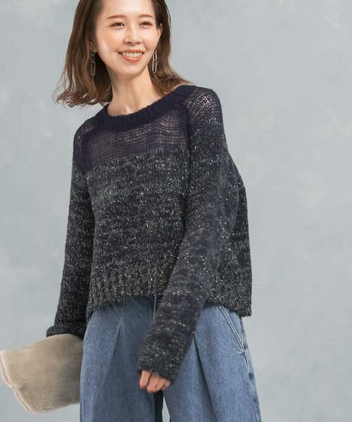 URBAN RESEARCH ROSSO / アーバンリサーチ ロッソ ニット・セーター | 『WEB限定』ドッキングラメニット | 詳細3
