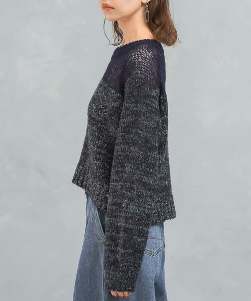 URBAN RESEARCH ROSSO / アーバンリサーチ ロッソ ニット・セーター | 『WEB限定』ドッキングラメニット | 詳細6