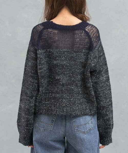 URBAN RESEARCH ROSSO / アーバンリサーチ ロッソ ニット・セーター | 『WEB限定』ドッキングラメニット | 詳細7