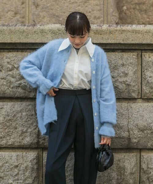 URBAN RESEARCH ROSSO / アーバンリサーチ ロッソ カーディガン・ボレロ | F by ROSSO　カラーシャギーミドルカーディガン | 詳細1