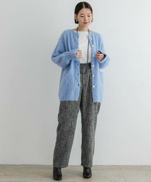 URBAN RESEARCH ROSSO / アーバンリサーチ ロッソ カーディガン・ボレロ | F by ROSSO　カラーシャギーミドルカーディガン | 詳細10