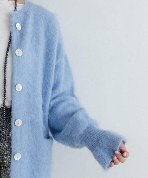 URBAN RESEARCH ROSSO / アーバンリサーチ ロッソ カーディガン・ボレロ | F by ROSSO　カラーシャギーミドルカーディガン | 詳細13