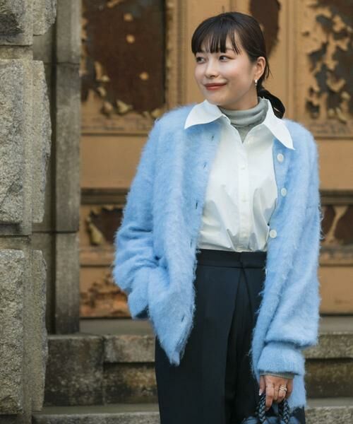 URBAN RESEARCH ROSSO / アーバンリサーチ ロッソ カーディガン・ボレロ | F by ROSSO　カラーシャギーミドルカーディガン | 詳細2