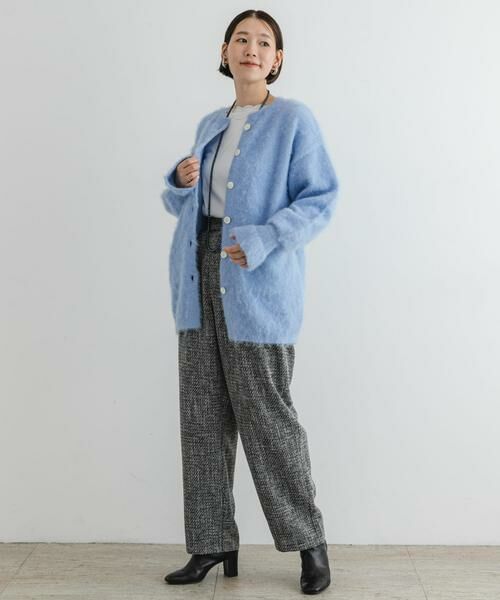 URBAN RESEARCH ROSSO / アーバンリサーチ ロッソ カーディガン・ボレロ | F by ROSSO　カラーシャギーミドルカーディガン | 詳細9