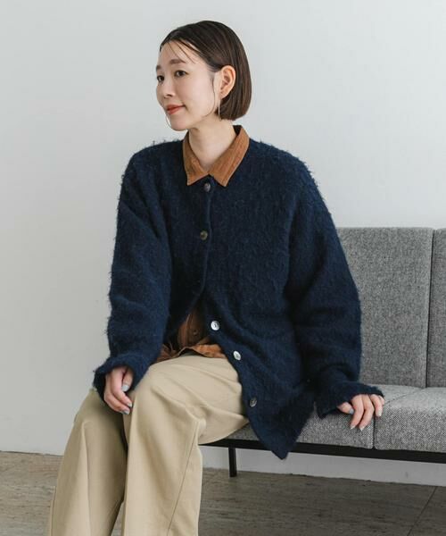 URBAN RESEARCH ROSSO / アーバンリサーチ ロッソ カーディガン・ボレロ | F by ROSSO　カラーシャギーミドルカーディガン | 詳細16