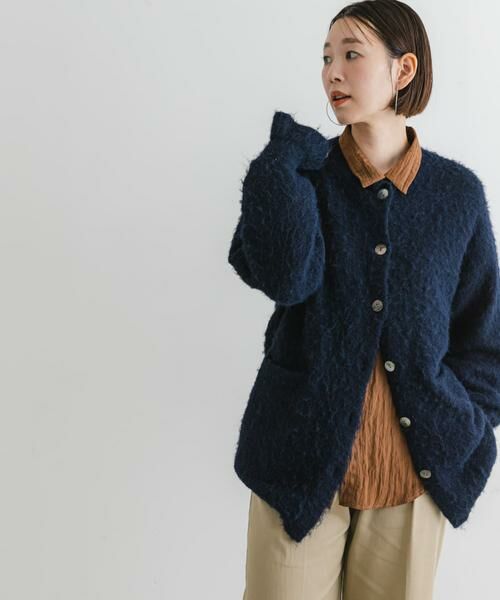 URBAN RESEARCH ROSSO / アーバンリサーチ ロッソ カーディガン・ボレロ | F by ROSSO　カラーシャギーミドルカーディガン | 詳細17
