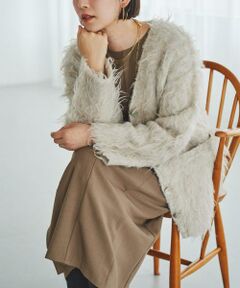 URBAN RESEARCH ROSSO / アーバンリサーチ ロッソ カーディガン・ボレロ | F by ROSSO　シープドッグシャギーカーディガン