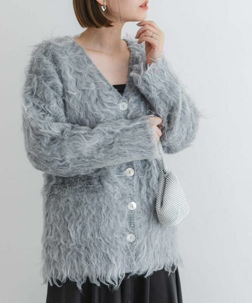 URBAN RESEARCH ROSSO / アーバンリサーチ ロッソ カーディガン・ボレロ | F by ROSSO　シープドッグシャギーカーディガン | 詳細1